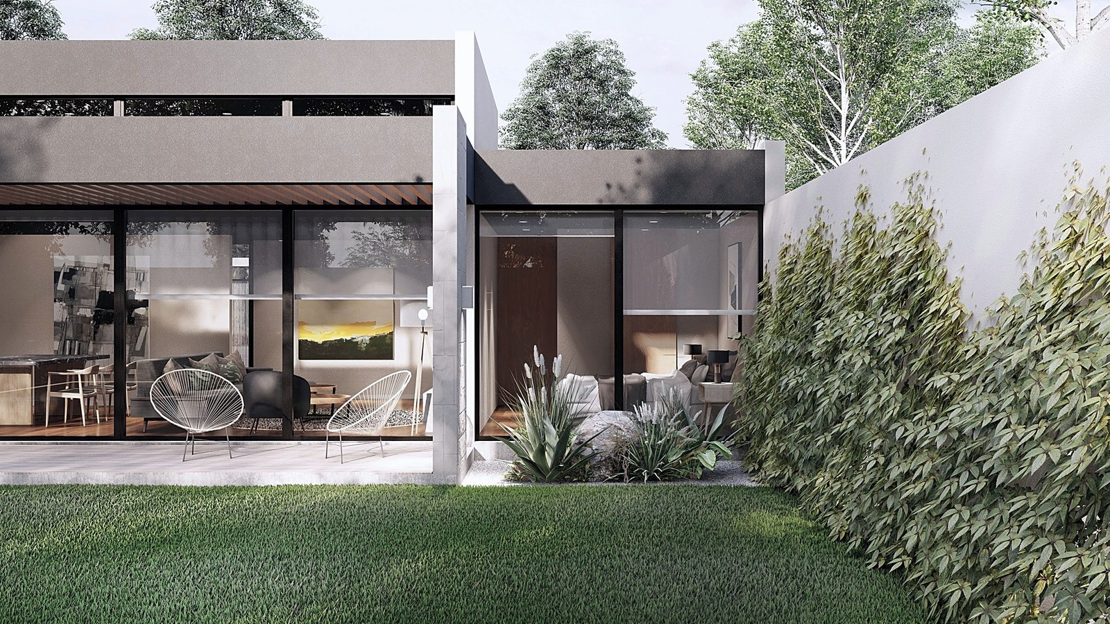 Casa FB en Neuquén: render del proyecto 5 de 6