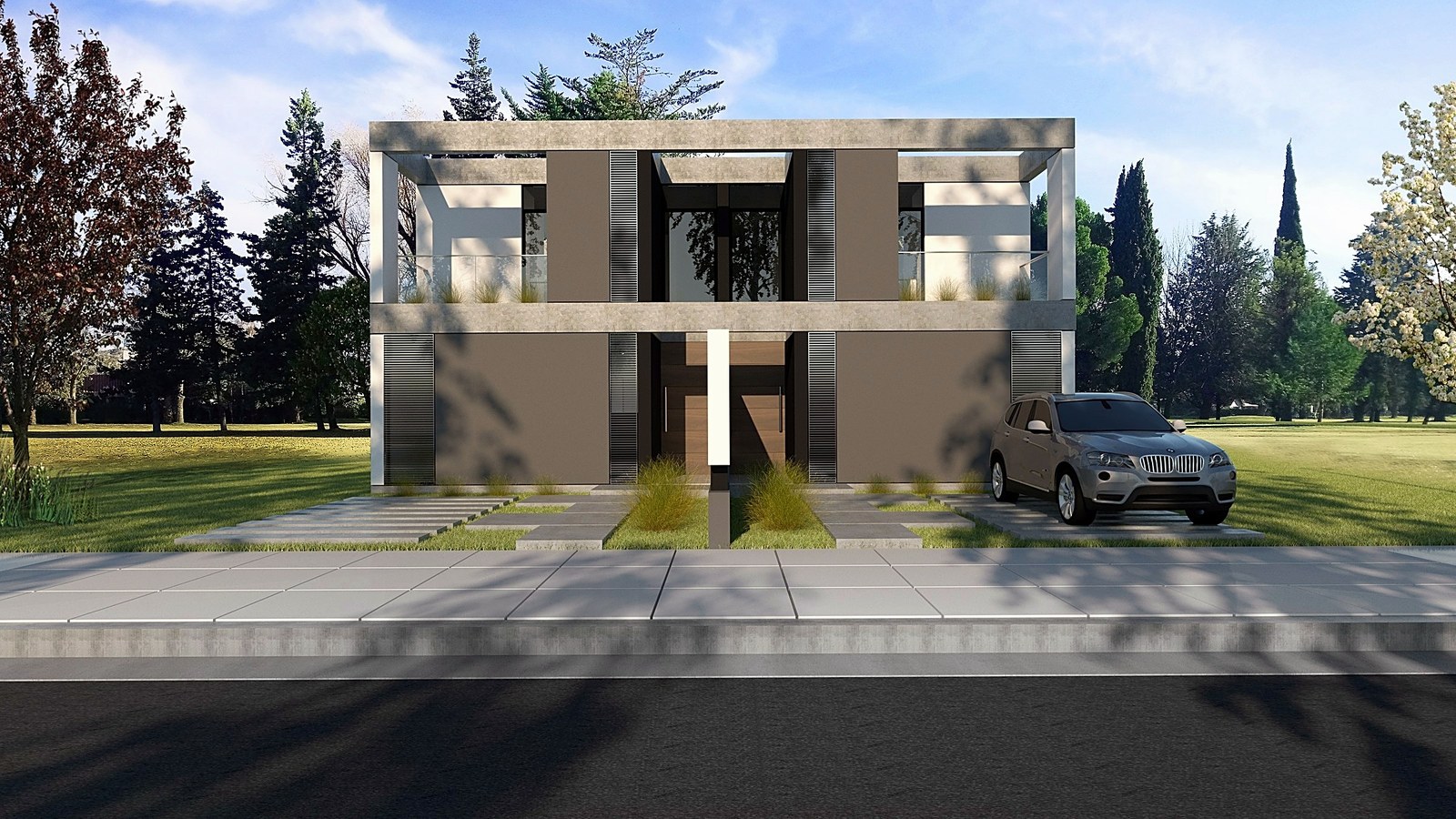 Casa Oiko, vivienda en Neuquén: render del proyecto
